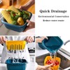 Colander Set with Strainer Bowl, Kitchen Colander with Lid Household
