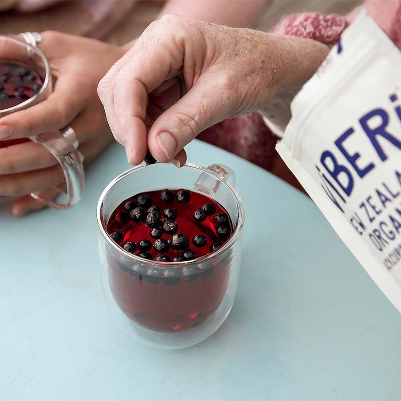 ViBERi Freeze-Dried Organic Blackcurrants 120 g | 100% NZ-Grown Superfruit