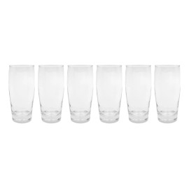 Baum Brothers Set 6 Vasos Cerveceros De Vidrio 440 Ml Para Bebidas Ug016