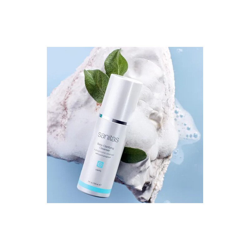 Limpiador Clarificante Beta De Sanitas Skincare, Sin Jabón,
