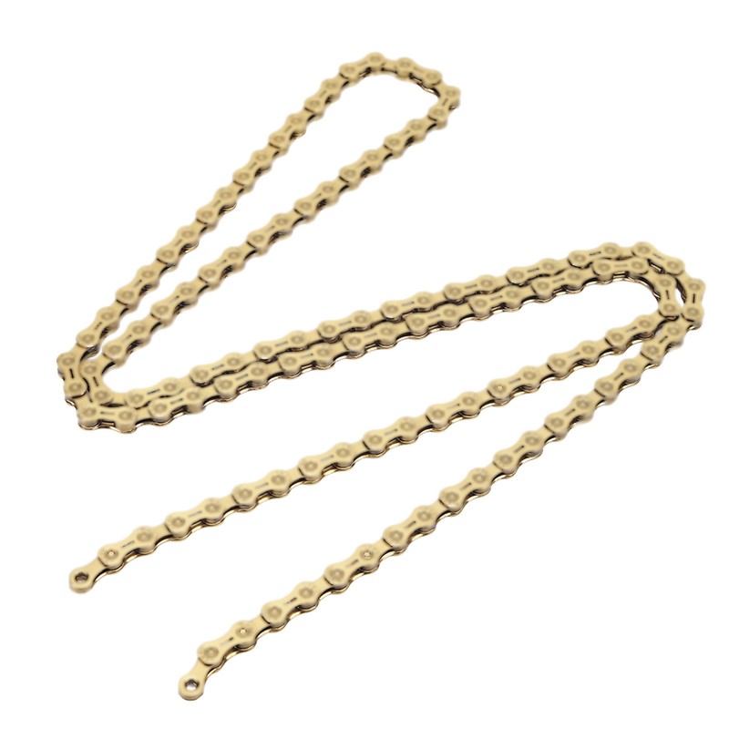 Gold 10 Speed Bike Chain Half Hollow Lightweight Bicycle Chain