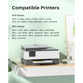 LC103XL LC101XL Color Ink Cartridge Replacement for Brother LC103 XL LC103cl LC 101XL Cartridges Use for MFC-J870DW MFC-J6520DW MFC-J475DW MFC-J6920DW MFC-J470DW(4 Pack)