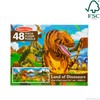 Melissa & Doug Land of Dinosaurs Floor Puzzle, 48 pc