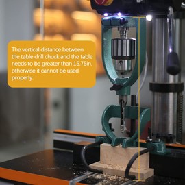 MONIPA Mortising Machine Attachment for Woodworking, 4pc Tenon Tools Mortising Accessories for Drill Press, Bench Drill Locator Set, Square Hole Chisel Drilling Machine