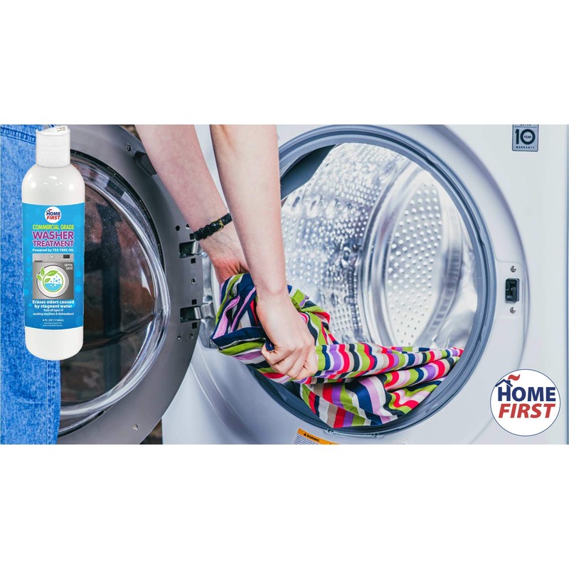Heavy Duty Washing Machine Cleaner - 2 Treatments/Bottle Helps Remove
