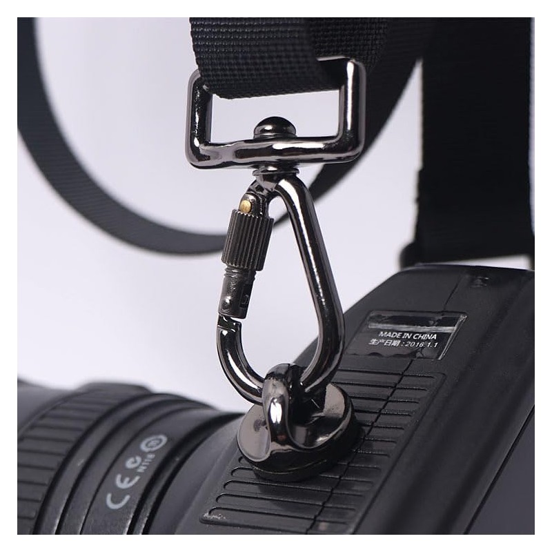 Camera sutorappuadaputa- Carabiner with 1/Tripod Screw for