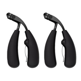 Modern Stainless Steel Large Opening Nail Clippers, Hatmeko Nailmaster Pro, Nail Clippers, Heavy-Duty Nail Clipper, Long Handle (Black,2 Piece)