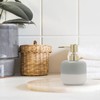 Asashizen Ceramic Soap Dispenser Grey and White Two Tone with
