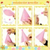 71pcs Gorros De Cumpleaños Y Silbatos Para Fiesta Infantiles
