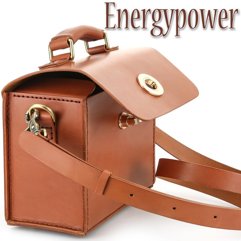 EnergyPower Natural Cowhide Leather Camera Bag for Sony α7 Series,