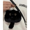 HUIJUFU Cute Cat Plush Purse Keyring Women's Birthday Gift