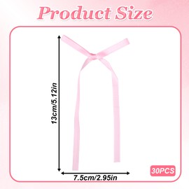 30 Stück Cupcake-Topper mit Schleifen, Cupcake Picker, Rosa Vintage Geburtstagsschleife, Party-Dekoration für Wand, Brautparty, Babyparty, Hochzeitsdekoration