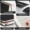 EUSOAR Hardcover Spiral Notebook, 6 Pack A5 5.5"x 8.3", 5