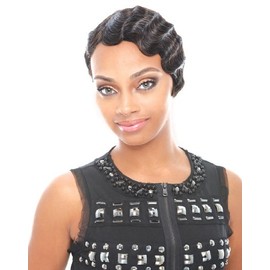 Janet Collection 100% Human Hair (Remy) Mommy Ii Wig (1B)