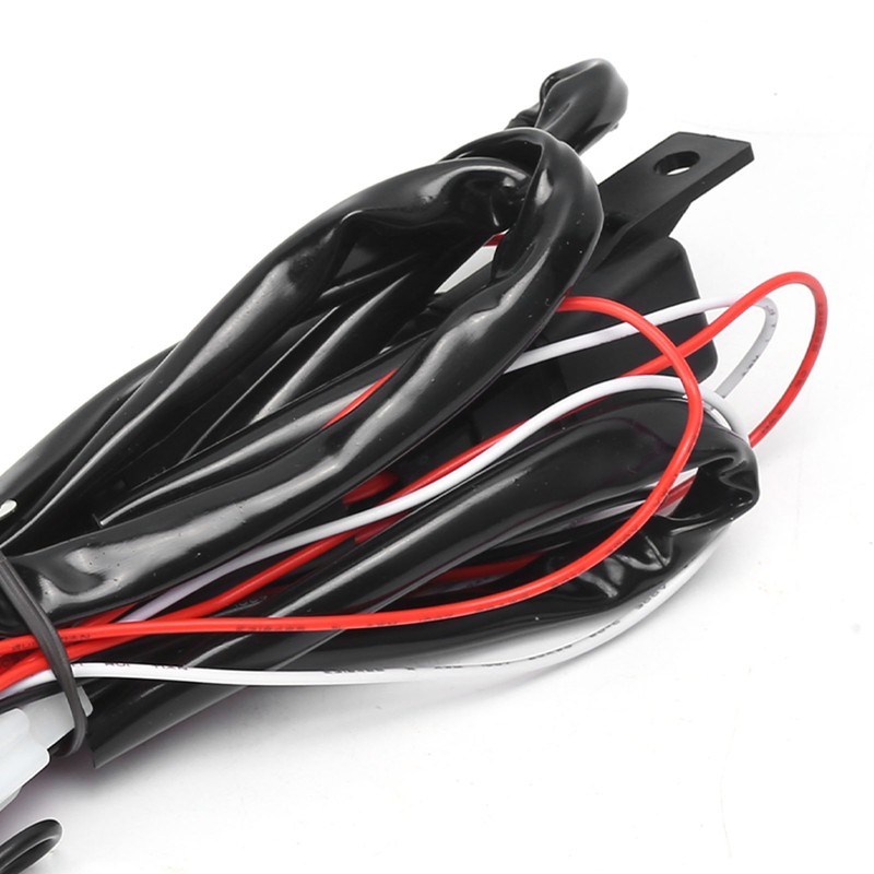 40A 12V LED Spotlights Wiring Harness 1-to-2 IP67 Waterproof for