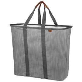 Unbranded (2 pack) CleverMade Collapsible Fabric Laundry Hamper LUXE, Gray,New