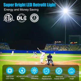 BBESTLED 240W Shoebox LED Retrofit Kit, E39 Mogul Base LED Sport Court Lights, Outdoor Pole DLC & ETL Roadway Street Stadium Shoebox Fixture, Parking Lot Retrofit Light