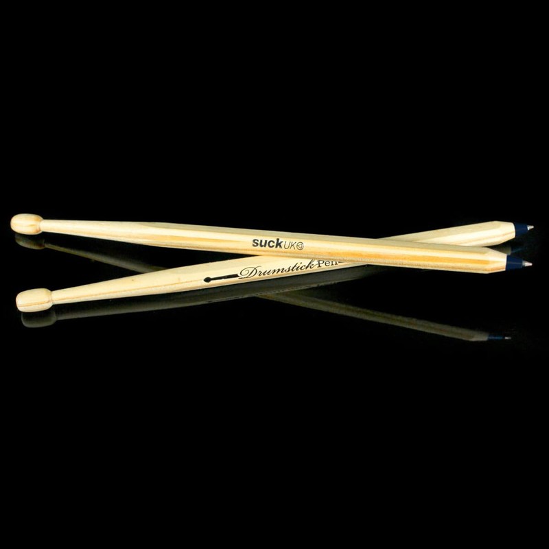 Suck UK | Drumsticks Ballpoint Pens | Set of Black