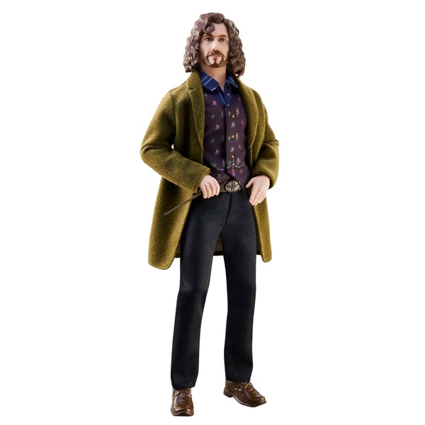 Harry Potter Sirius Black Doll - Posable Figure with Signature Outfit & Wand - Collectible - 10" Tall - Gift for Kids 6+