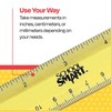 School Smart 1473613 Plastic Ruler, 6", Assorted Colors (Pack of