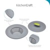 KitchenCraft 2-in-1 Plastic Plug and Sink Strainer, 11.5 cm (4.5")
