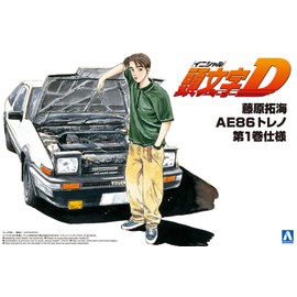 Aoshima Initial D No. 5 Takumi Fujiwara AE86 Toreno, Volume 1, 1/24 Scale Plastic Model