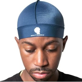 Royalty Headwear Premium Wave Cap, The Best Wave Cap for 360, 540, and 720 Waves (Navy)
