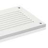 300x100mm / 12x4 inch White Metal Ventilation Grille with Flyscreen