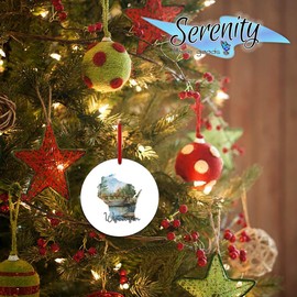 States Watercolor Wisconsin Ornament | Decorative XMAS Tree Ornament Gift