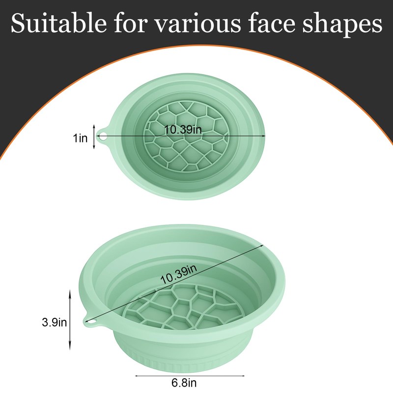 Dlyaua Face Bowl for Ice with Built-in Ice Tray –
