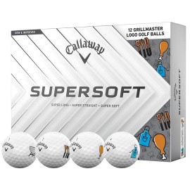 New Callaway Supersoft Grill Master Golf Balls [12-Ball] 1-Dozen White