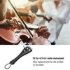 3 in 1 Ebony Tailpiece with Rope Fine Tuners Kits