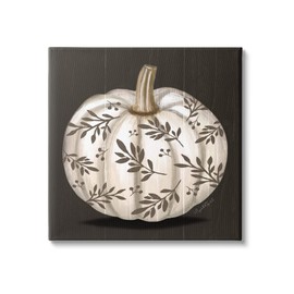 Stupell Industries Leaf Patterned Fall Pumpkin Canvas Wall Art, Design by Elizabeth Tyndall
