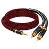 Primeda 3.5mm to 2 RCA Audiophile Audio Cable Stereo Braided