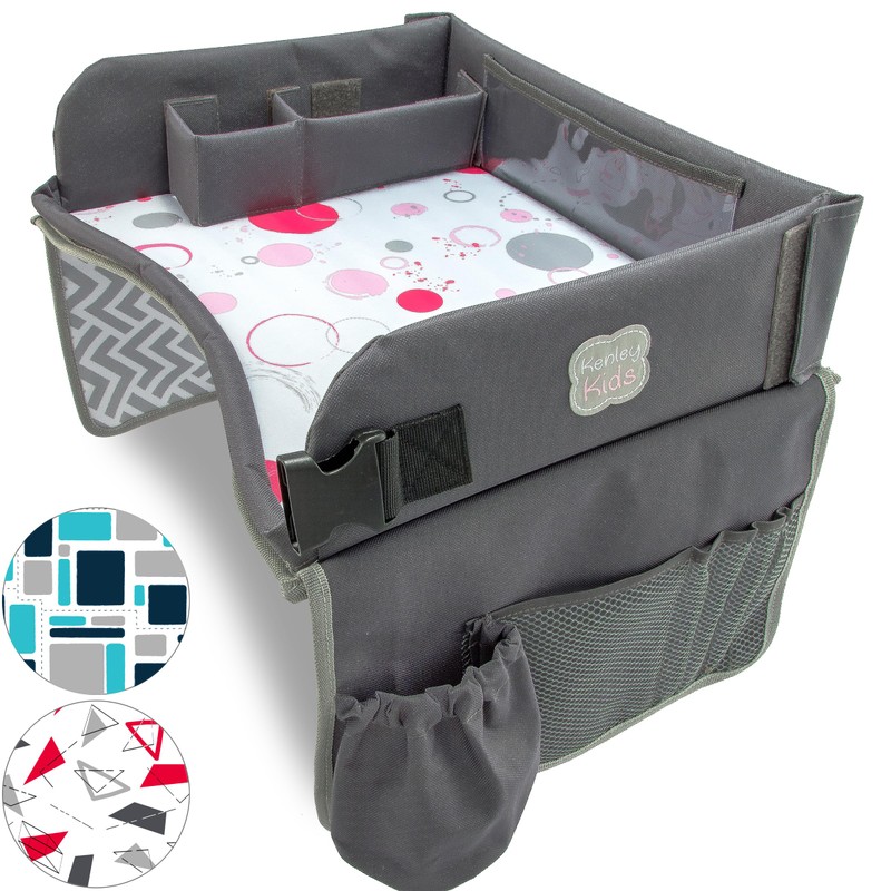 Kenley Kids Travel Tray, Toddler Car Seat Lap Tray, Road
