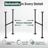 Yes4All 30-Inch Metal Table Legs – Industrial Pipe Design, Heavy-Duty