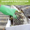Aobuviou 4pcs Metal Downpipe Leaf Guard Gutter Mesh Easy Install