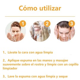 2 botellas de limpiador de cúrcuma, limpiador en espuma blanqueador, hidratante, suave y de limpieza profunda, adecuado para todo tipo de piel (100 ml