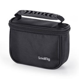 SMALLRIG Camera Case Camera Storage Bag Lightweight SLR Camera Bag with Breathable Mesh Nylon Handbag Storage Box Double Zip (Black) - 3704, black, bag
