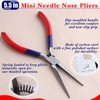 GOLD DEER Mini Needle Nose Pliers with Smooth Jaw Mini