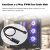 Annadue 4 Pin Cooler Fan Adapter Cable, 4 Pin PWM
