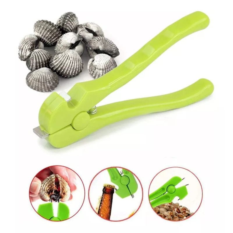 pinza abre almejas Abre Concha Almeja Marisco Destapador Multifuncional