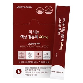 Mommy & Daddy Drinkable Liquid Iron, 240ml, 30 tablets, 1 piece / 마미앤대디 마시는 액상 철분제, 240ml, 30정, 1개