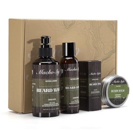 Set Cuidado Barba Estilo Macho Regalo Marzo Primavera Aire Libre Pascua Modelado