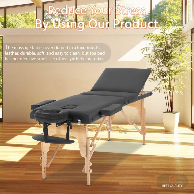 FDW Massage Bed Portable Massage Table 24 inch Wide Lash