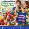 Bulk Rainbow Gumballs 1 Inch 4 lb, No Artificial Dyes