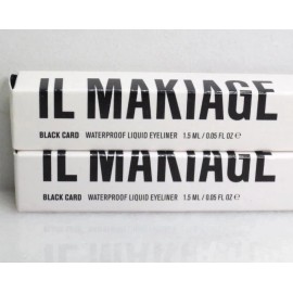 IL MAKIAG BLACK CARD WATERPROOF LIQUID EYELINER 0.05 OZ BOXED LOT OF 2 PIECES