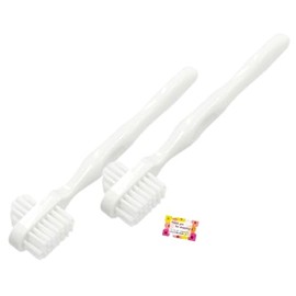 [Can be used with 2 types of brushes; Ideal for cleaning dentures] 2-Way Denture Brush, Base Brush, for large areas (Firmness of Hair: Normal), Part Brushes for Fine Parts (Firmness: Stiffness