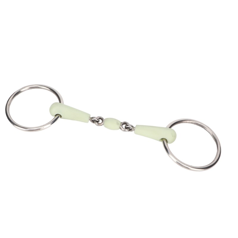 Horse Mouth Bit Stainless Steel Ring Middle Rubber Apple Flavour