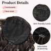 BOGSEA 20 Inch Drawstring Ponytail Extensions for Women -Dark Brown